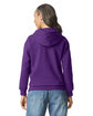 Gildan Adult Softstyle Fleece Pullover Hooded Sweatshirt purple ModelBack