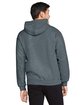 Gildan Adult Softstyle Fleece Pullover Hooded Sweatshirt dark heather ModelBack