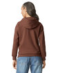 Gildan Adult Softstyle Fleece Pullover Hooded Sweatshirt cocoa ModelBack