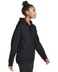 Gildan Adult Softstyle Fleece Pullover Hooded Sweatshirt black ModelSide