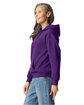 Gildan Adult Softstyle Fleece Pullover Hooded Sweatshirt purple ModelSide