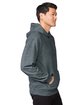 Gildan Adult Softstyle Fleece Pullover Hooded Sweatshirt dark heather ModelSide