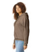 Gildan Adult Softstyle Fleece Pullover Hooded Sweatshirt brown savana ModelSide