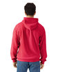 Gildan Unisex Softstyle Fleece Hooded Sweatshirt red ModelBack