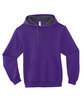 Fruit of the Loom Adult SofSpun Hooded Sweatshirt purple OFFront