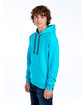 Fruit of the Loom Adult SofSpun Hooded Sweatshirt carib blue hthr ModelQrt