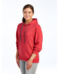 Fruit of the Loom Adult SofSpun Hooded Sweatshirt brick heather ModelQrt