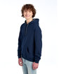 Fruit of the Loom Adult SofSpun Hooded Sweatshirt indigo heather ModelQrt