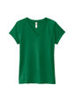 Fruit of the Loom Ladies' Sofspun Jersey Junior V-Neck T-Shirt clover OFFront