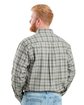 Berne Men's Foreman Flex180 Button-Down Woven Shirt pld cdr grn crm ModelBack