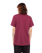Shaka Wear Adult Active Short-Sleeve Crewneck T-Shirt burgundy ModelBack