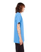 Shaka Wear Adult Active Short-Sleeve Crewneck T-Shirt cream blue ModelSide