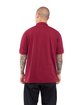 Shaka Wear Men's Polo burgundy ModelBack