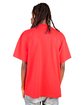 Shaka Wear Garment-Dyed Crewneck T-Shirt cherry tomato ModelBack