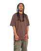 Shaka Wear Garment-Dyed Crewneck T-Shirt mocha ModelQrt