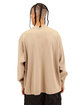Shaka Wear Men's Garment Dyed Long Sleeve T-Shirt oatmeal ModelBack
