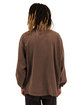 Shaka Wear Men's Garment Dyed Long Sleeve T-Shirt mocha ModelBack