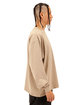 Shaka Wear Men's Garment Dyed Long Sleeve T-Shirt oatmeal ModelSide