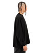 Shaka Wear Men's Garment Dyed Long Sleeve T-Shirt black ModelSide