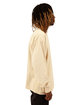Shaka Wear Men's Garment Dyed Long Sleeve T-Shirt cream ModelSide