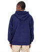 Shaka Wear Men's Garment Dye Double-Zip Hooded Sweatshirt navy ModelBack