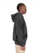 Shaka Wear Men's Garment Dye Double-Zip Hooded Sweatshirt shadow ModelSide