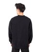 Shaka Wear Men's Los Angeles Garment Dyed Crewneck black ModelBack