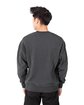 Shaka Wear Men's Los Angeles Garment Dyed Crewneck shadow ModelBack