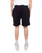 Shaka Wear Men's Garment Dye Fleece Shorts black ModelBack