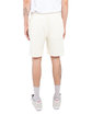 Shaka Wear Men's Garment Dye Fleece Shorts cream ModelBack