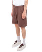 Shaka Wear Men's Garment Dye Fleece Shorts mocha ModelQrt