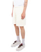 Shaka Wear Men's Garment Dye Fleece Shorts cream ModelQrt