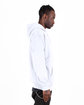 Shaka Wear Adult Heavyweight Fleece Hoodie white ModelSide