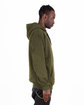 Shaka Wear Adult Heavyweight Fleece Hoodie olive ModelSide