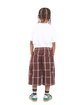 Shaka Wear Youth Plaid Shorts brown ModelBack