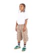 Shaka Wear Youth Plaid Shorts khaki ModelQrt