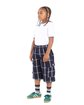 Shaka Wear Youth Plaid Shorts black ModelQrt