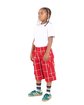 Shaka Wear Youth Plaid Shorts red ModelQrt