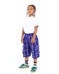 Shaka Wear Youth Plaid Shorts royal ModelQrt