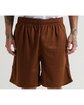 Shaka Wear Men's Mesh PE Gym Short mocha ModelBack