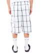 Shaka Wear Unisex Plaid Shorts white ModelBack