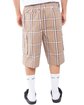 Shaka Wear Unisex Plaid Shorts khaki ModelBack