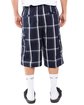 Shaka Wear Unisex Plaid Shorts navy ModelBack