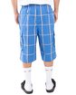 Shaka Wear Unisex Plaid Shorts sky blue ModelBack