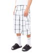 Shaka Wear Unisex Plaid Shorts white ModelQrt