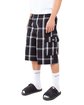 Shaka Wear Unisex Plaid Shorts black ModelQrt