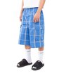 Shaka Wear Unisex Plaid Shorts sky blue ModelQrt