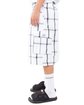 Shaka Wear Unisex Plaid Shorts white ModelSide