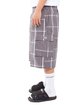 Shaka Wear Unisex Plaid Shorts dark grey ModelSide