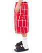 Shaka Wear Unisex Plaid Shorts red ModelSide